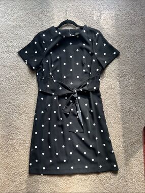 Ann Taylor Black Polka Dot Dress - Size 10 - New With Tags
